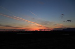 地元の夕焼け