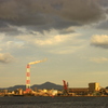 工場の夕暮れ
