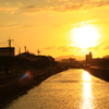 夕日