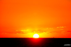 響灘の夕陽