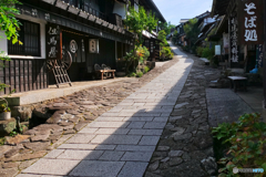 馬籠宿の朝