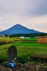 富士山と道祖神