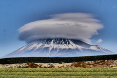 傘雲　富士山