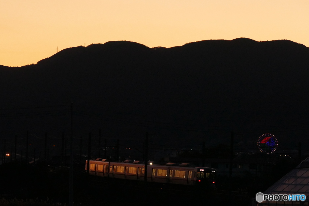 夕焼け身延線