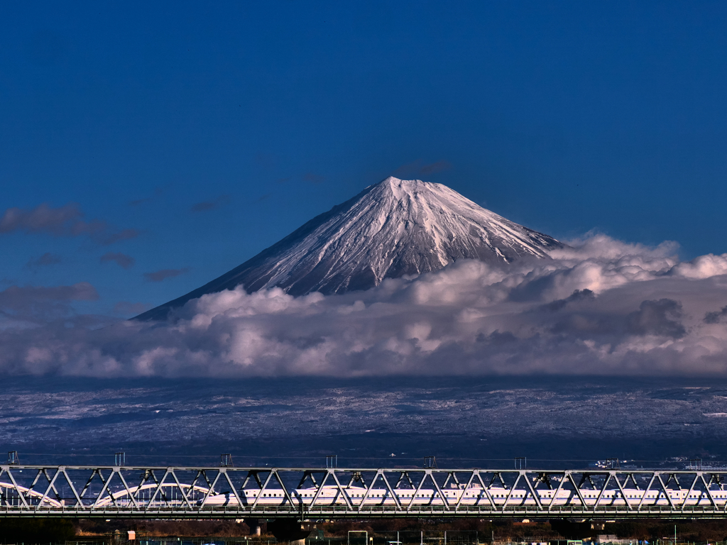 冬の富士山