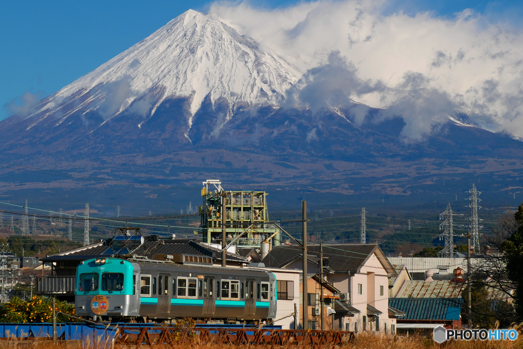 富士山　岳南電車　