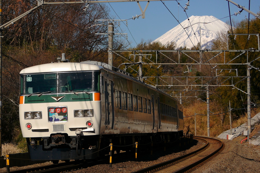 富士山に踊り子号