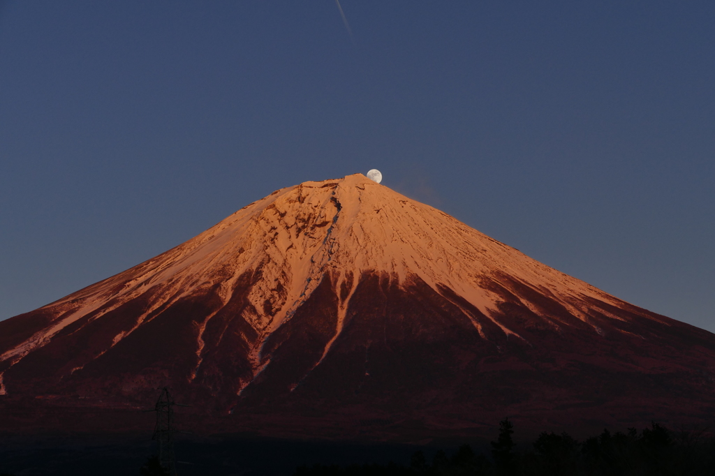 富士山　パール富士