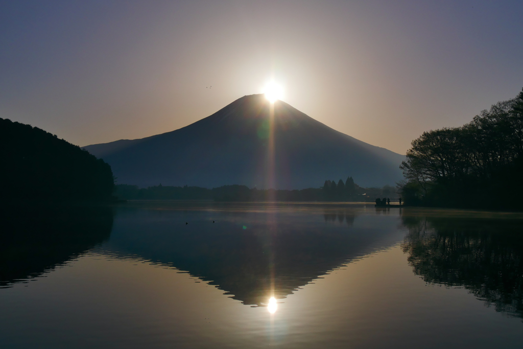 2018ダイヤモンド富士 田貫湖 富士山
