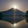 2018ダイヤモンド富士 田貫湖 富士山