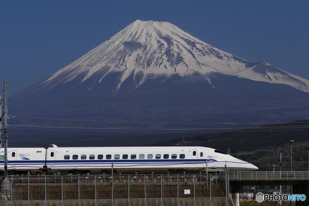 ありがとう700系と富士山　４Kフォト