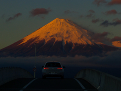 富士に向かって・・・