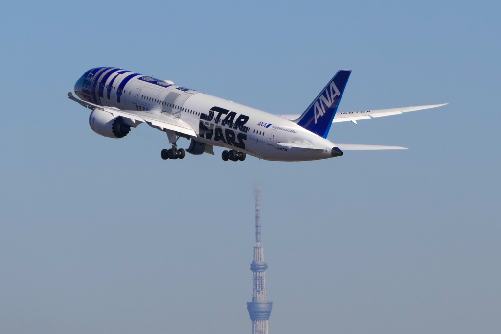 R2D2　JETにスカイツリー