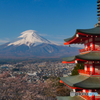 新倉山と笠富士