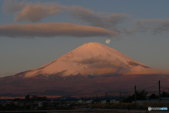 御殿場線　富士山　パール富士