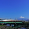 ワイドビューふじかわを富士山と