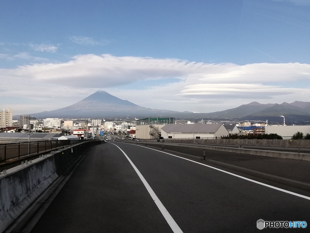 雲と富士山
