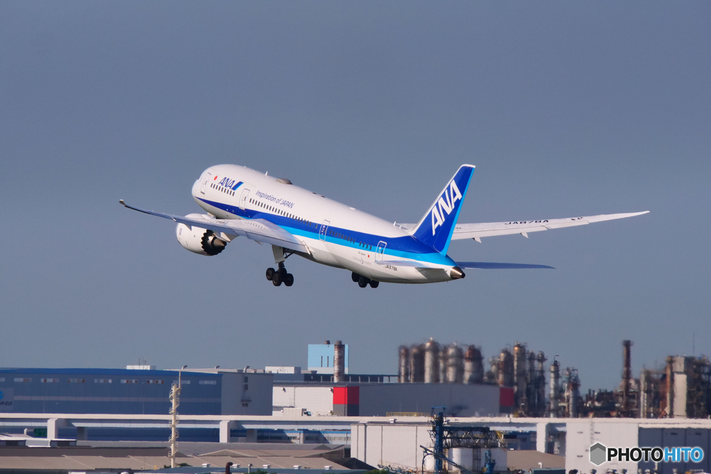 羽田空港　B787