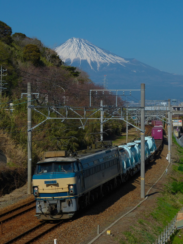 EF66-24　と富士山
