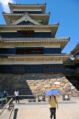 夏の松本城