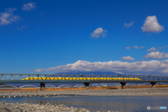 富士山  ドクターイエロー　＠　富士川