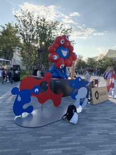 ミャクミャクお出迎え