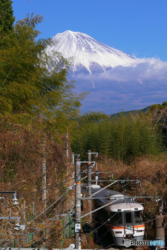 沼久保駅から富士山