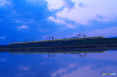 ドクターイエロー水鏡 ドクターイエロー水鏡