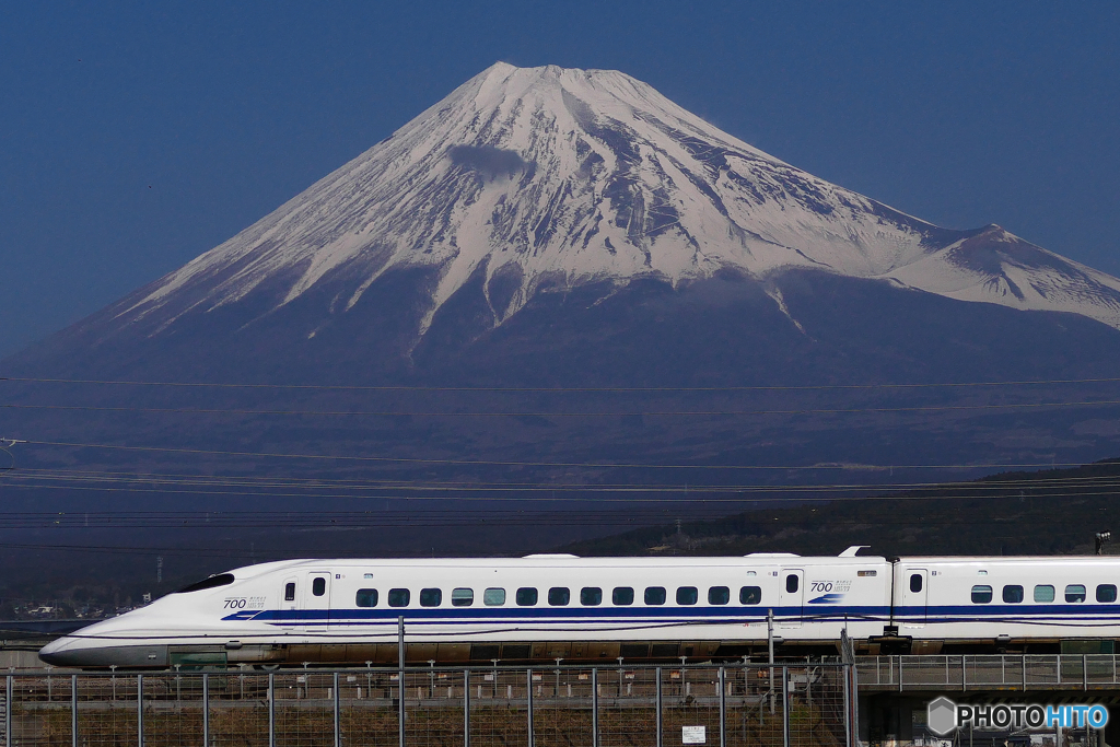 ありがとう700系と富士山　４Kフォト