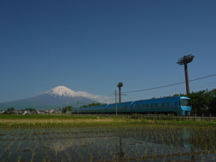 富士山とあさぎり