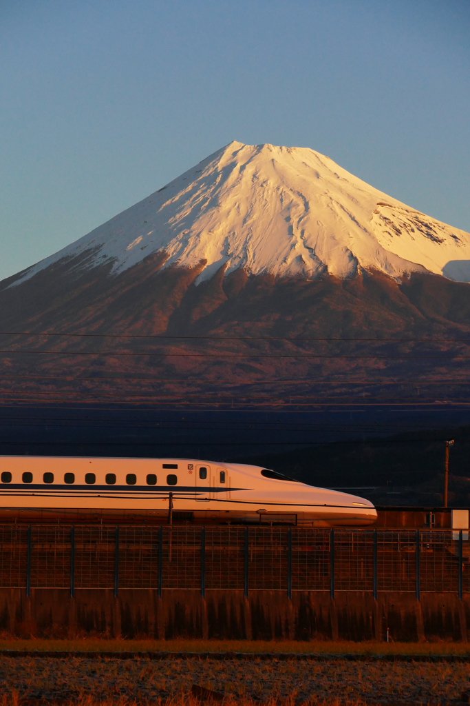 12.18の富士山とN700系