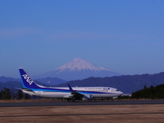 ANAと富士山