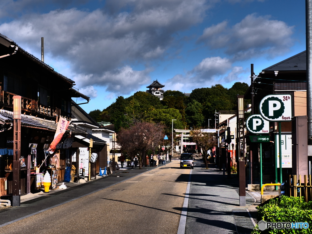 犬山の街と犬山城