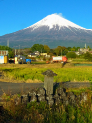 富士山と道祖神