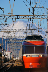 LSEはこね　秦野で富士山と