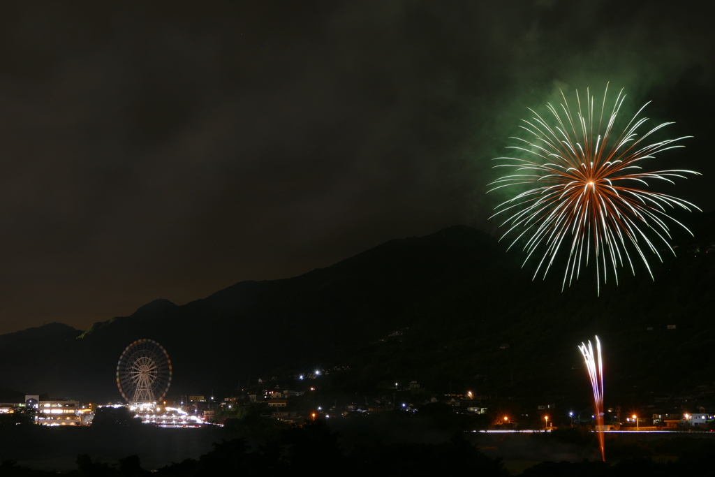 富士川SAの花火
