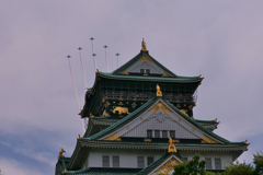 大阪にブルーインパルス