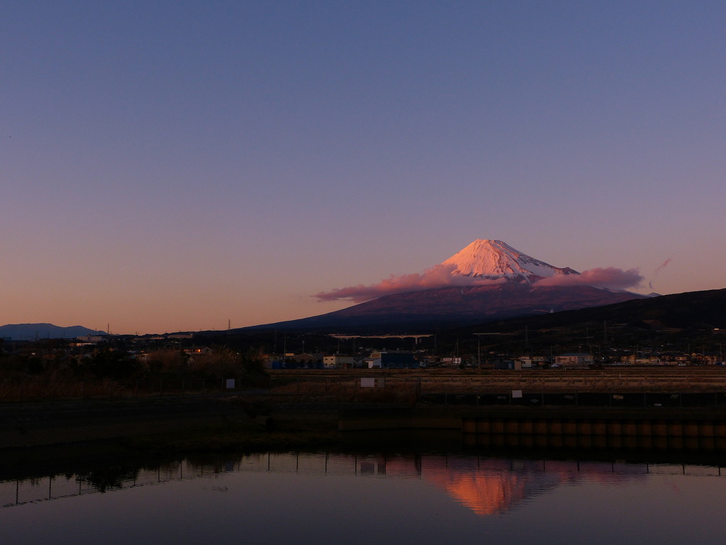 夕富士