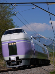 スーパーあずさと甲斐駒ケ岳