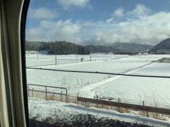 新幹線から車窓