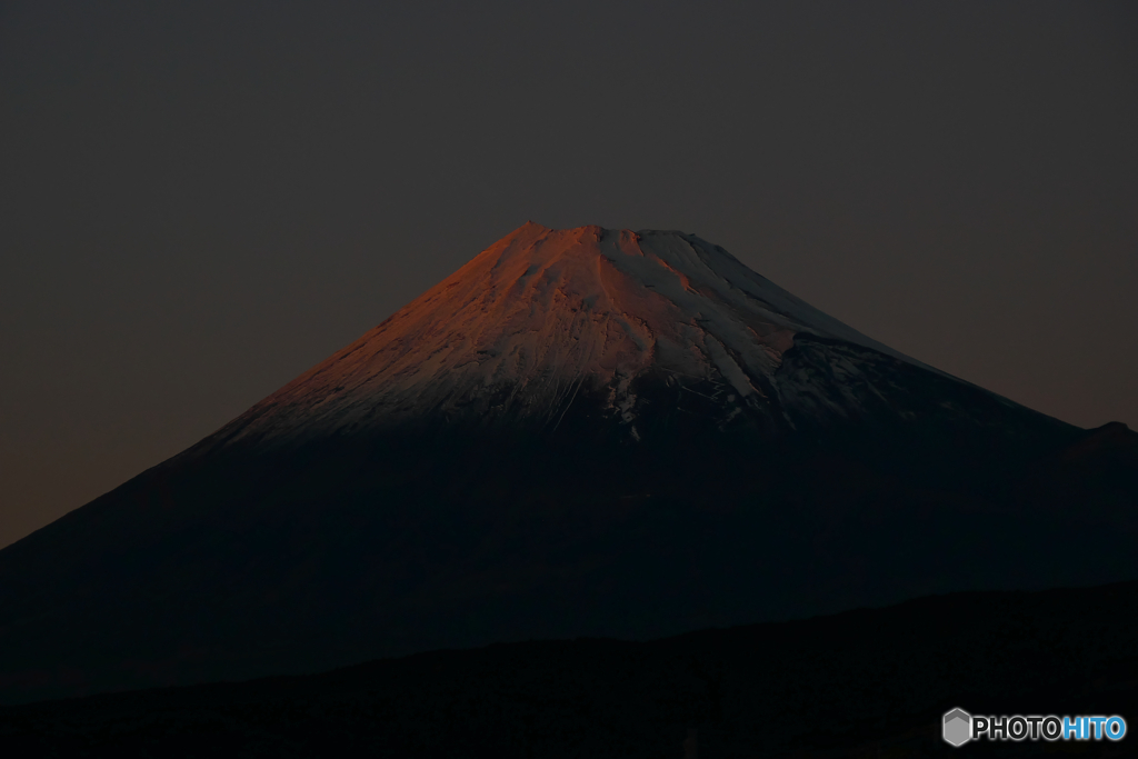 岡田紅葉風　富士山