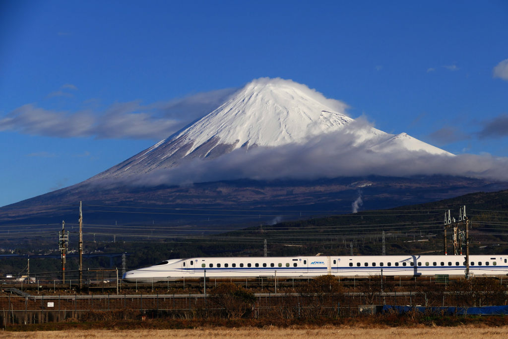 1.09の富士山　N700系