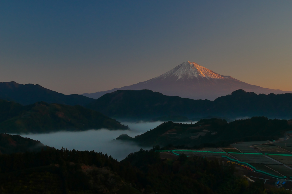 2018元旦の富士山