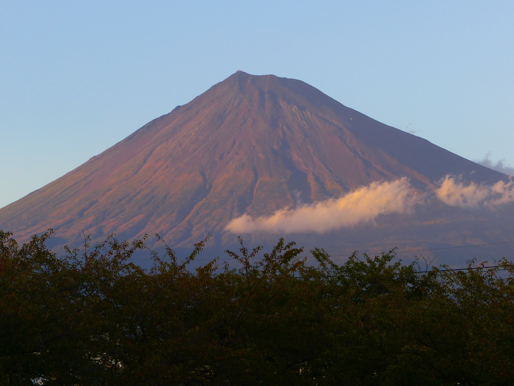 台風一過の富士山
