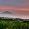 山中湖で富士山