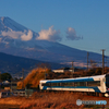 伊豆箱根鉄道　踊り子号と　富士山