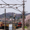 富士急行下吉田　ホリデー快速と富士登山電車