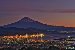 日本平HDR富士山夜景