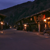 夕闇迫る奈良井宿