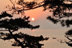 種差海岸の夜明け